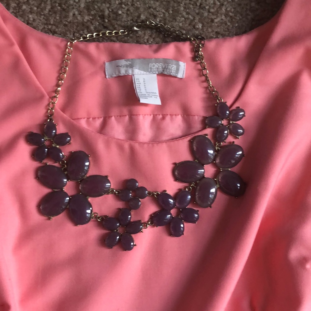 Purple Flower Necklace